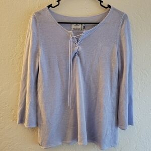 Escales Paris Linen Top Size Small